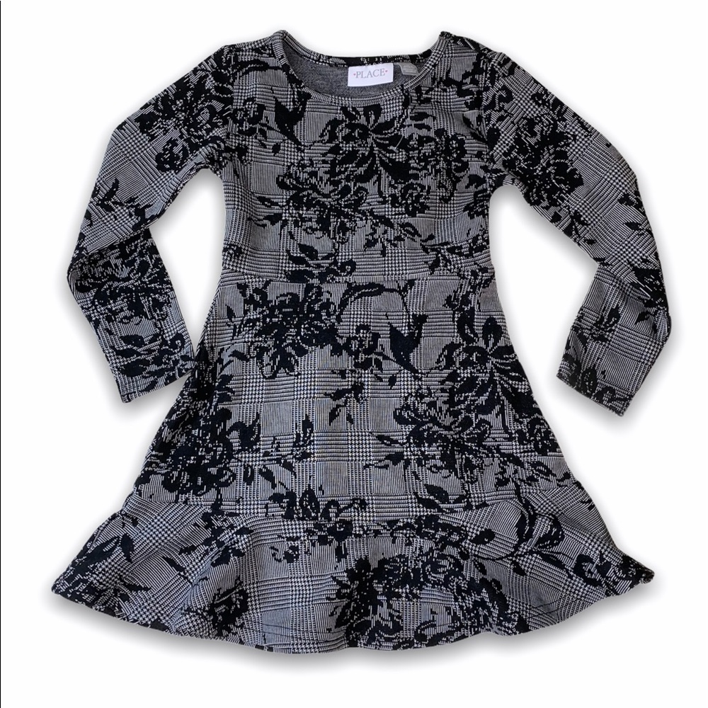 Black Floral Flowy Dress